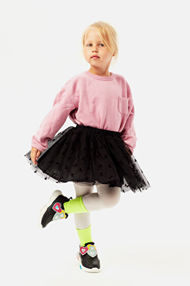 Vicco Lovely Işıklı Kız Okul Öncesi Siyah Spor Ayakkabı