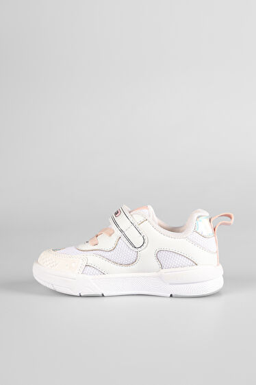 Vicco Repair Baskılı Kız Bebek Beyaz/Pudra Sneaker