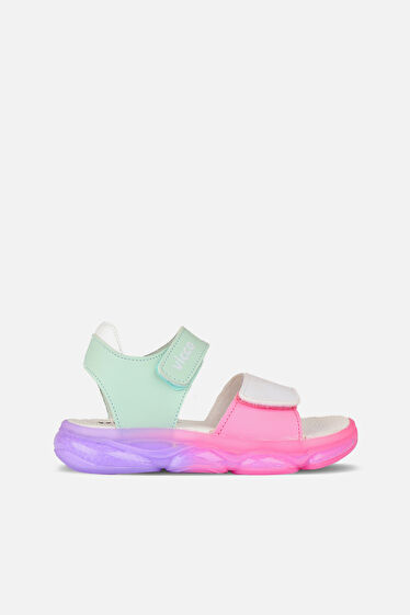 Vicco Laura Işıklı Kız Bebek Mint Yeşil/Beyaz Sandalet