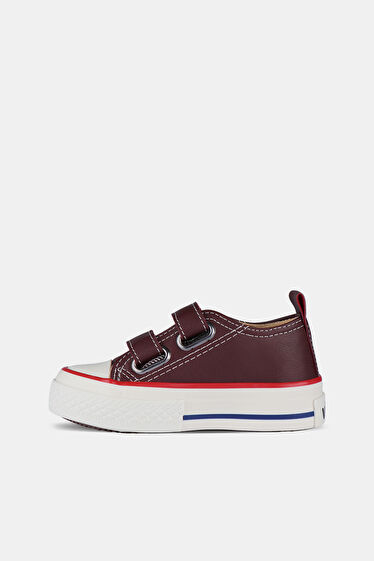 Vicco Pipon Basic Unisex Bebek Bordo Sneaker