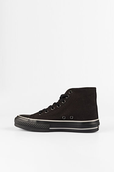 Vicco Star Basic Unisex Çocuk Siyah/Siyah Sneaker