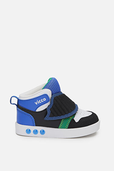Vicco Ufo Işıklı Erkek İlk Adım Saks Mavi/Siyah Bot