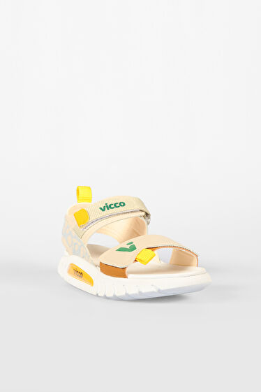 Vicco Dekan Hafif Unisex Okul Öncesi Bej Sandalet