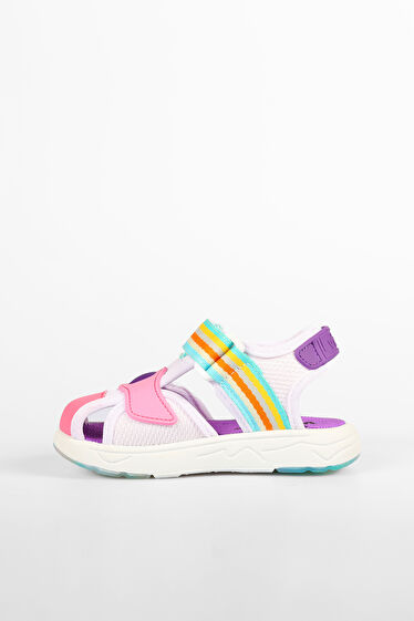 Vicco Flow II Hafif Kız Bebek Beyaz/Pembe Sandalet