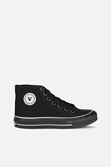 Vicco Star Basic Unisex Genç Siyah/Siyah Sneaker