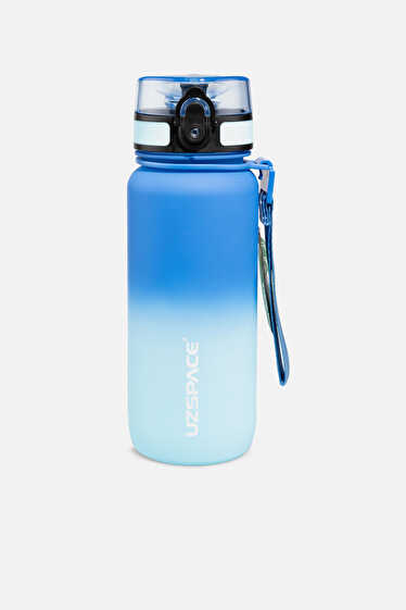 Uzspace Gradient Kilitli Kapak Unisex 650 ml Saks Mavi/Mavi Su Matarası