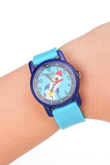 QQ Saat Blast Analog Aksesuar Mavi Saat