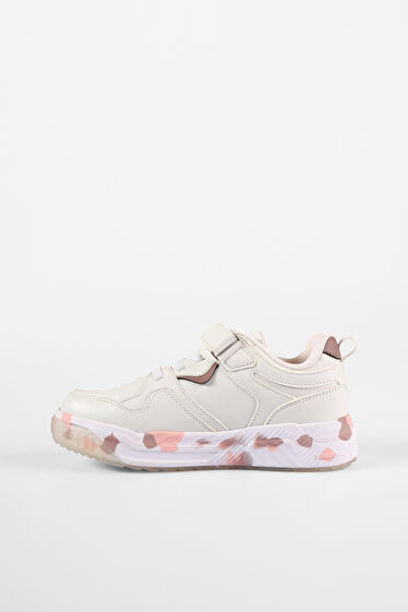 Vicco Monaco Hafif Kız Çocuk Beyaz/Pudra Sneaker