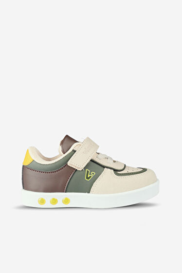 Vicco Sam Işıklı Erkek Bebek Haki Sneaker