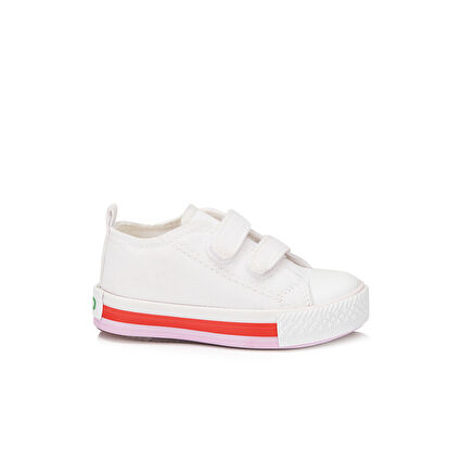 Vicco Pacho Basic Kız Bebek Beyaz/Fuşya Spor Ayakkabı