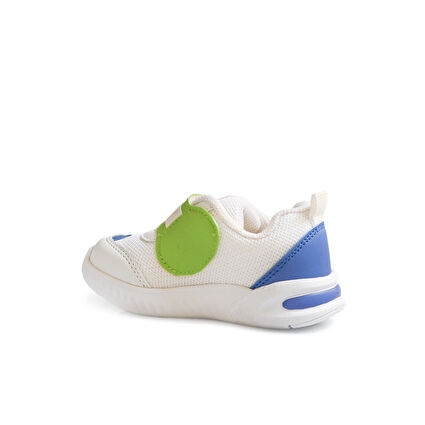 Vicco Wiki Hafif Erkek Bebek Beyaz/Saks Mavi Günlük Ayakkabı