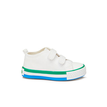 Vicco Pacho Basic Unisex Bebek Beyaz/Yeşil Spor Ayakkabı