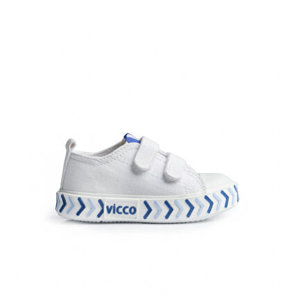 Vicco Timo Basic Erkek Bebek Beyaz/Mavi Spor Ayakkabı