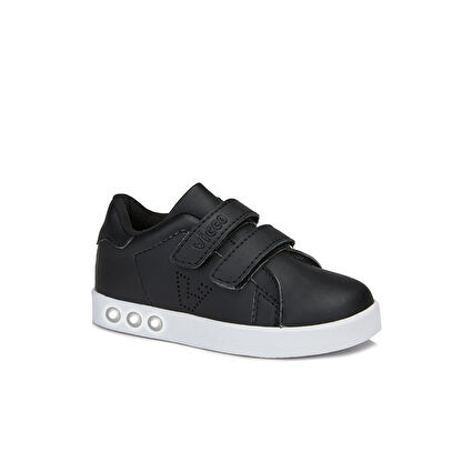 Vicco Oyo Işıklı Unisex İlk Adım Siyah/Beyaz Sneaker