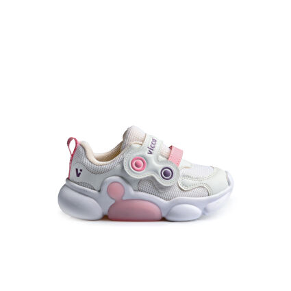 Vicco Yuno Hafif Kız Bebek Beyaz/Pembe Spor Ayakkabı