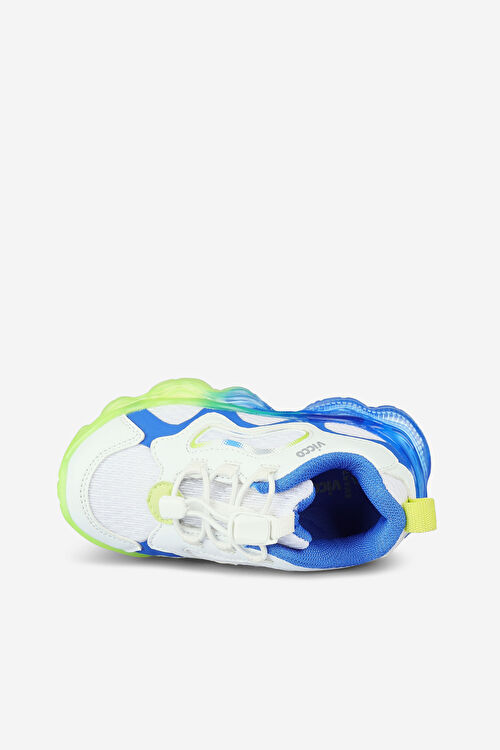Vicco Sunday Işıklı Erkek Bebek Beyaz/Saks Mavi Spor Ayakkabı