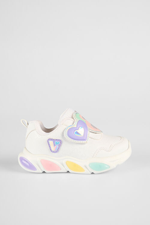 Vicco Lovely Işıklı Kız Bebek Beyaz Spor Ayakkabı 346.B25K.234-11 | Vicco