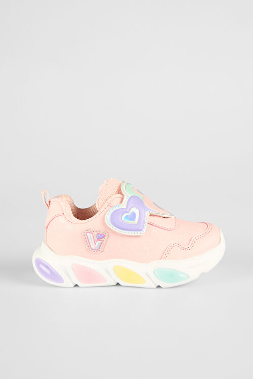 Vicco Lovely Işıklı Kız Okul Öncesi Pudra Spor Ayakkabı 346.P25K.234-114 | Vicco