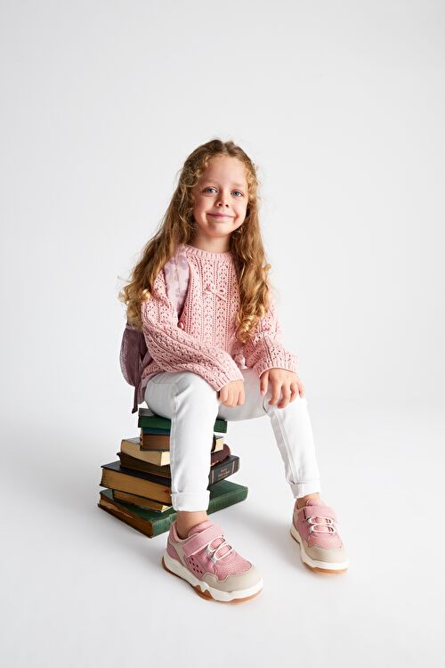 Vicco Homer Hafif Kız Okul Öncesi Pudra Spor Ayakkabı 346.P24K.334-114 | Vicco