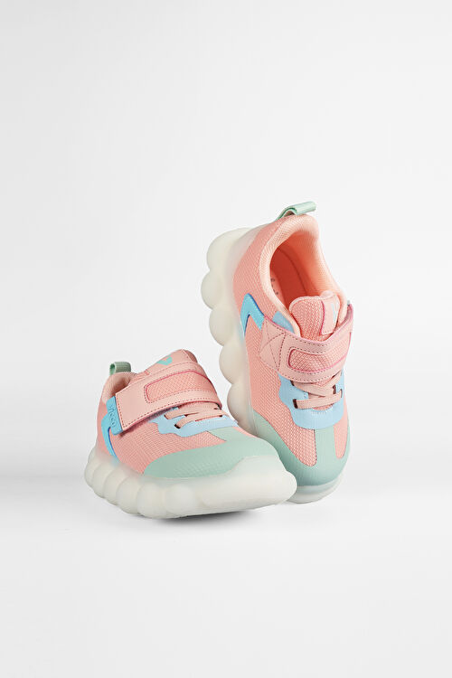 Vicco Bread Işıklı Kız Okul Öncesi Pudra Spor Ayakkabı 346.P25Y.209-114 | Vicco