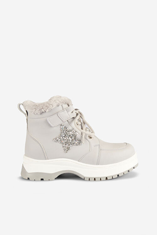 Vicco Punto Kürklü Kız Çocuk Gri Bot 946.F25K.433-18 | Vicco