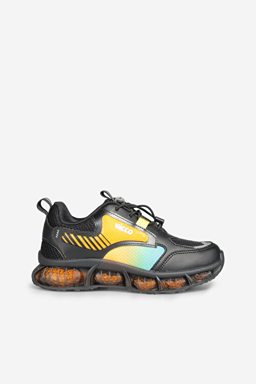 Vicco Corn Basic Erkek Çocuk Siyah Spor Ayakkabı 346.F24Y.131-02 | Vicco