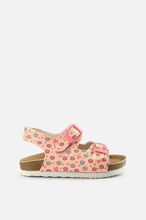 Vicco Last Desenli Kız Bebek Pembe Sandalet 321.B20Y.363-06 | Vicco