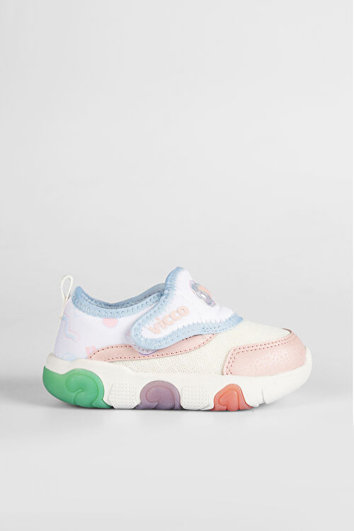 Vicco Sort Işıklı Kız Bebek Beyaz Spor Ayakkabı 346.B25Y.181-11 | Vicco