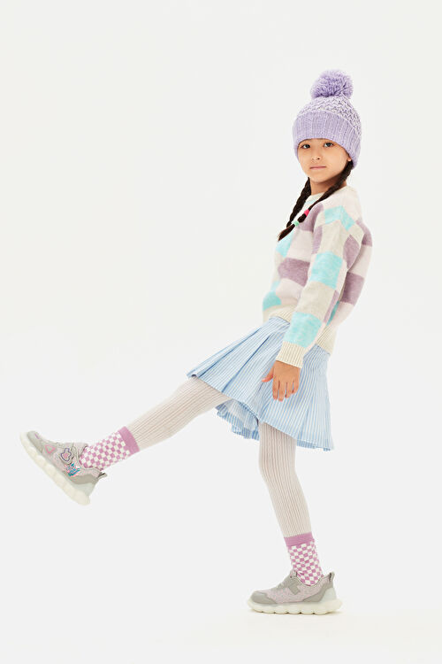 Vicco Süse Işıklı Kız Bebek Gümüş Spor Ayakkabı 346.B25K.229-17 | Vicco