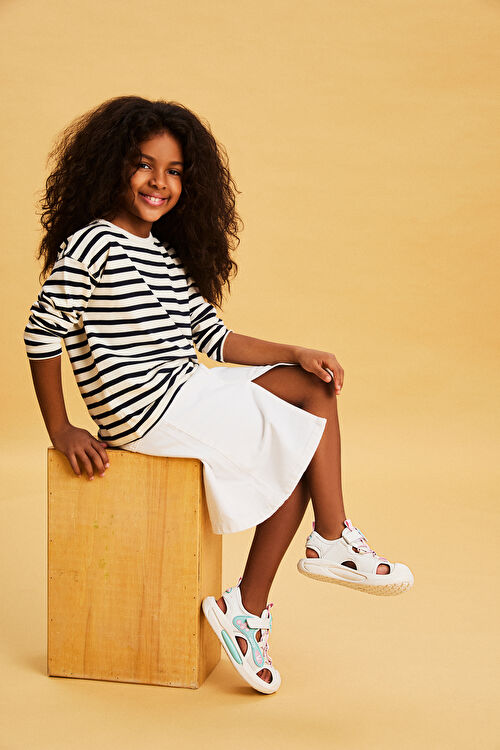 Vicco Rocket Işıklı Kız Okul Öncesi Beyaz Sandalet 332.P25Y.221-11 | Vicco