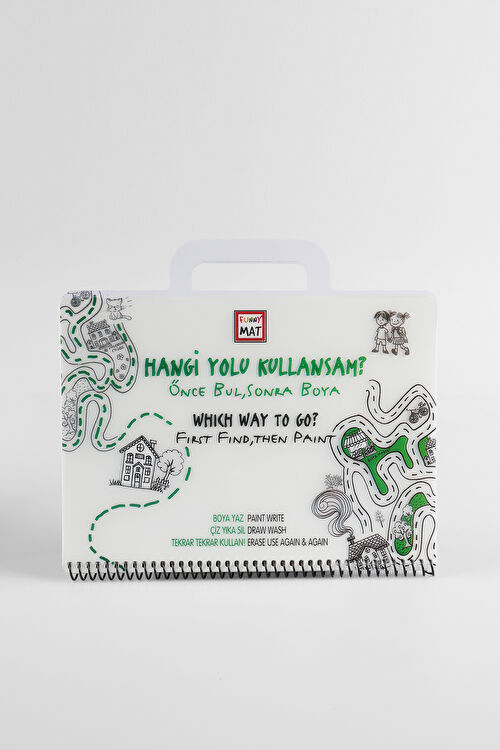 Akademi Çocuk Mat Mini Set Hangi Yolu Kullansam Yıkanabilir Unisex Aksesuar Beyaz Boyama Kitabı 25K.A25M.1165-11 | Vicco