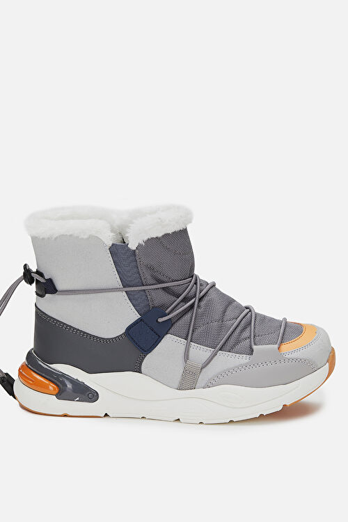Vicco Pablo Kürklü Erkek Çocuk Gri Bot 943.F21K.368-18 | Vicco