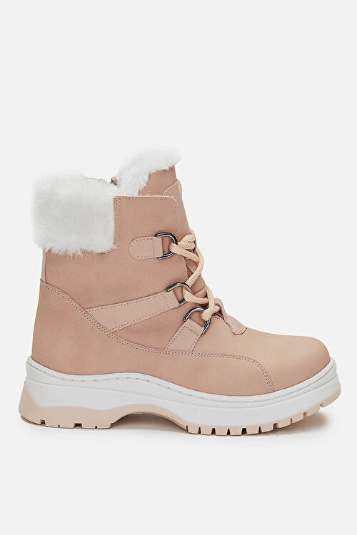 Vicco Alexis Kürklü Kız Okul Öncesi Pudra Bot 946.P21K.240-114 | Vicco