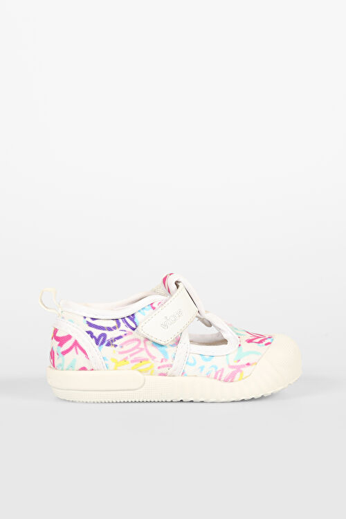 Vicco Darida Desenli Kız Bebek Beyaz Günlük Ayakkabı 950.B25Y.238-11 | Vicco