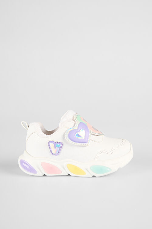 Vicco Lovely Işıklı Kız Okul Öncesi Beyaz Spor Ayakkabı 346.P25K.234-11 | Vicco