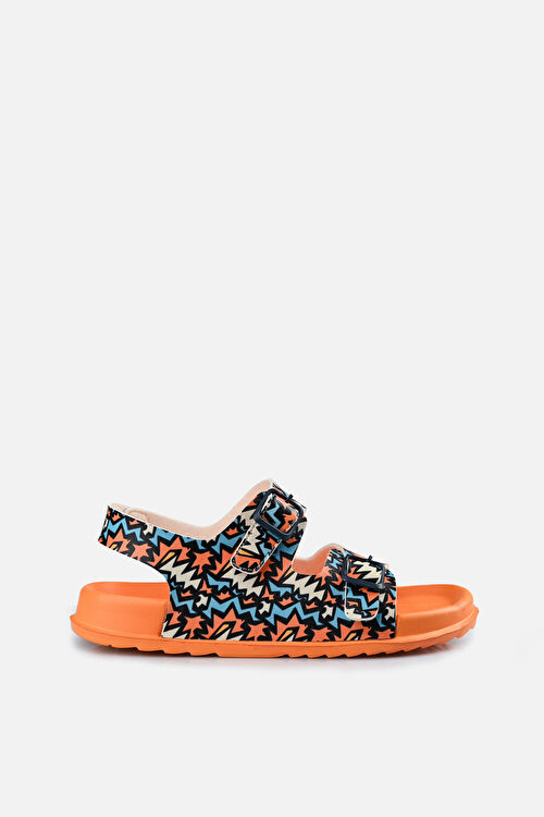 Vicco Miyu II Baskılı Erkek Çocuk Orange Sandalet 321.F23Y.254-14 | Vicco