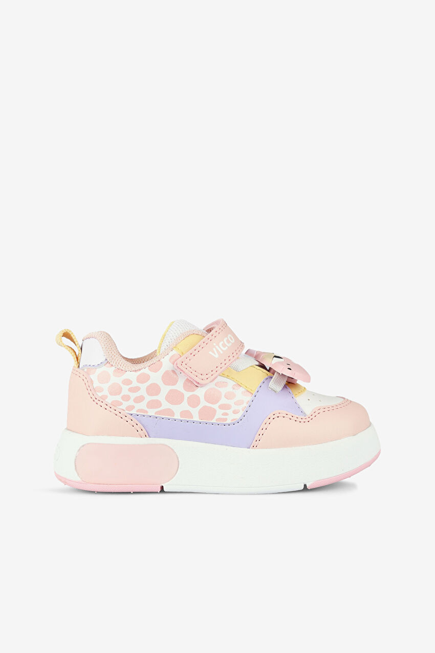 Vicco Borka Işıklı Kız Okul Öncesi Pudra Sneaker