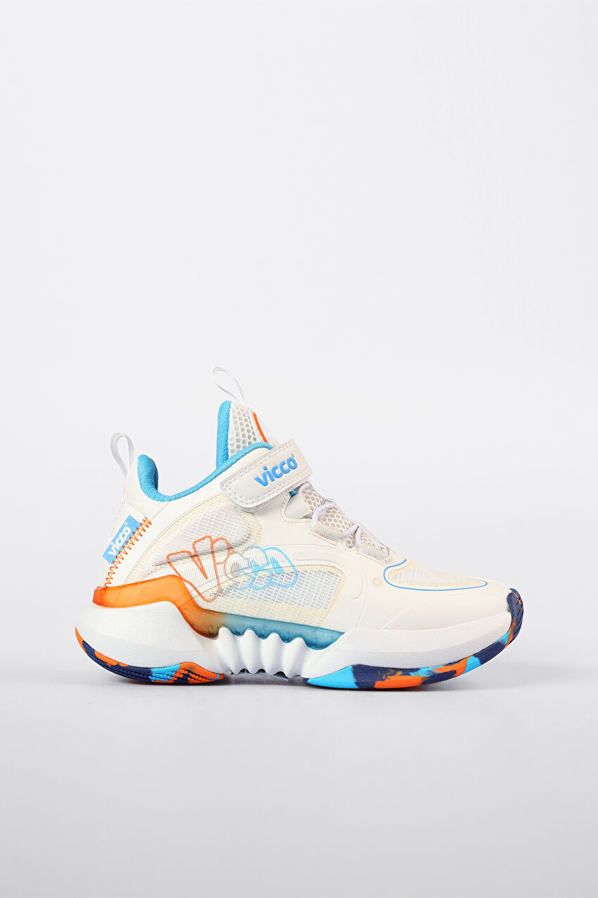 Vicco Scan Hafif Unisex Çocuk Beyaz Basketbol Ayakkabısı
