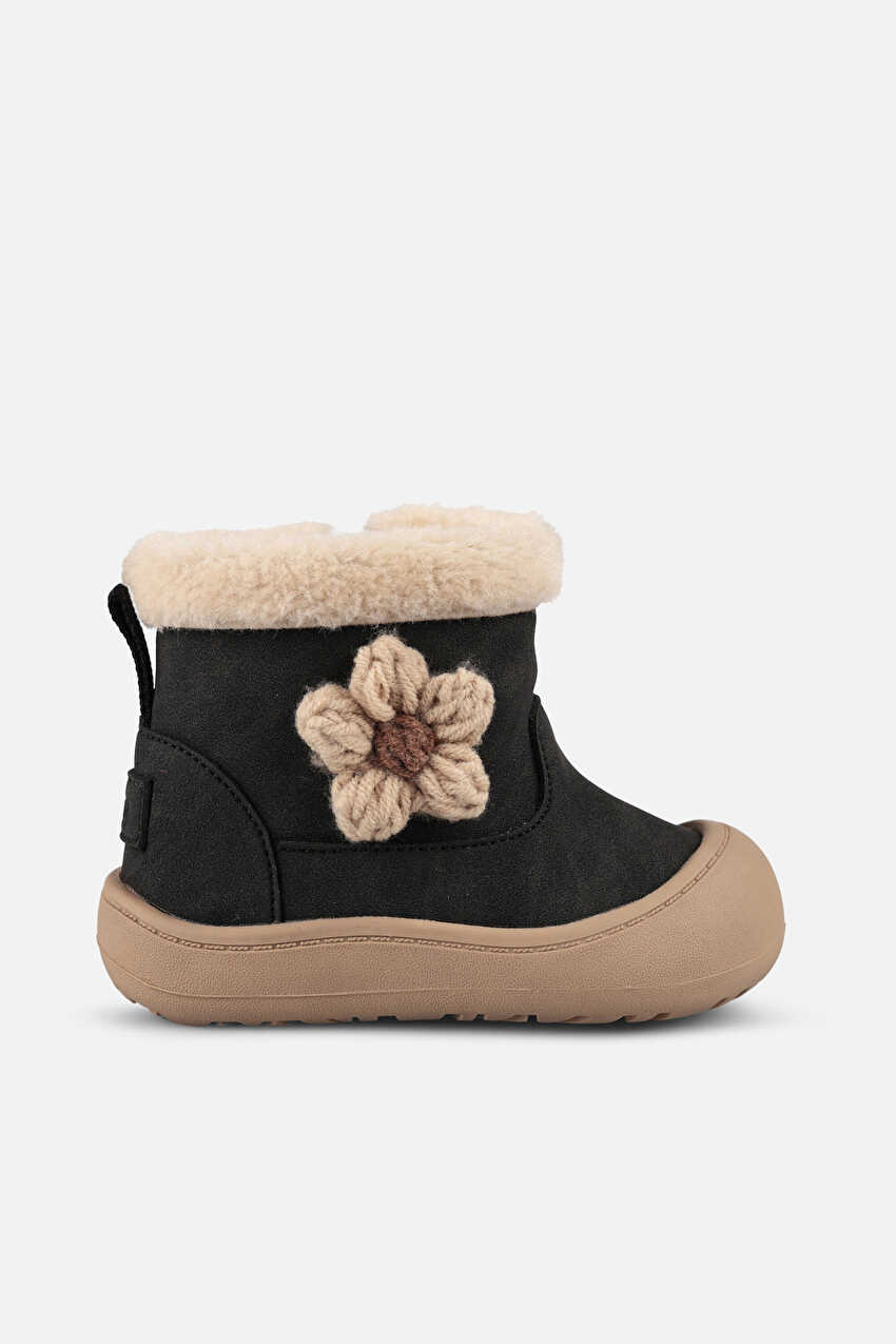 Vicco Winter Kürklü Kız Bebek Siyah Bot
