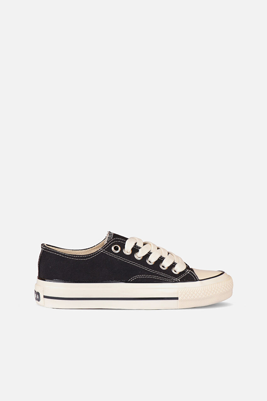 Vicco Idol Basic Unisex Genç Siyah Sneaker
