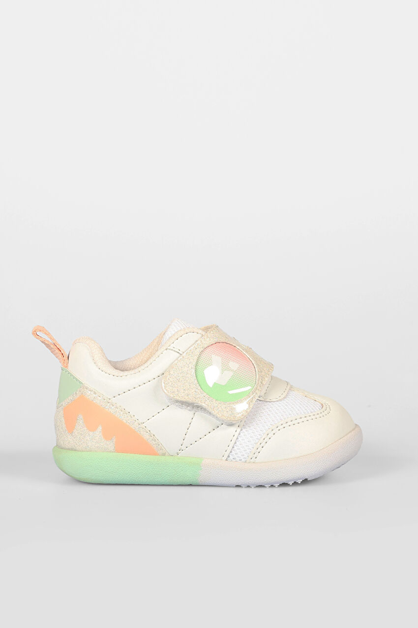 Vicco Donut Basic Kız İlk Adım Beyaz/Pudra Sneaker