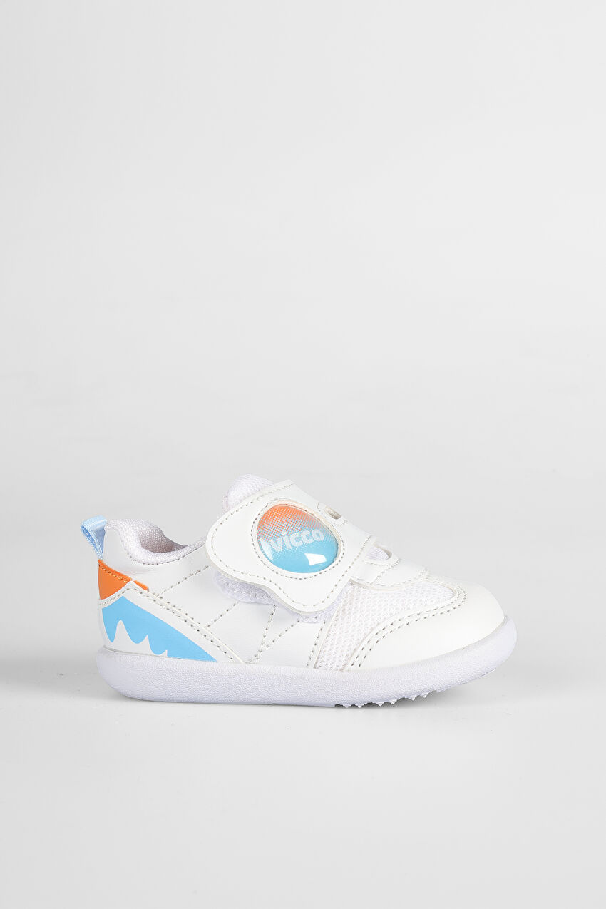 Vicco Donut Basic Erkek İlk Adım Beyaz/Mavi Sneaker