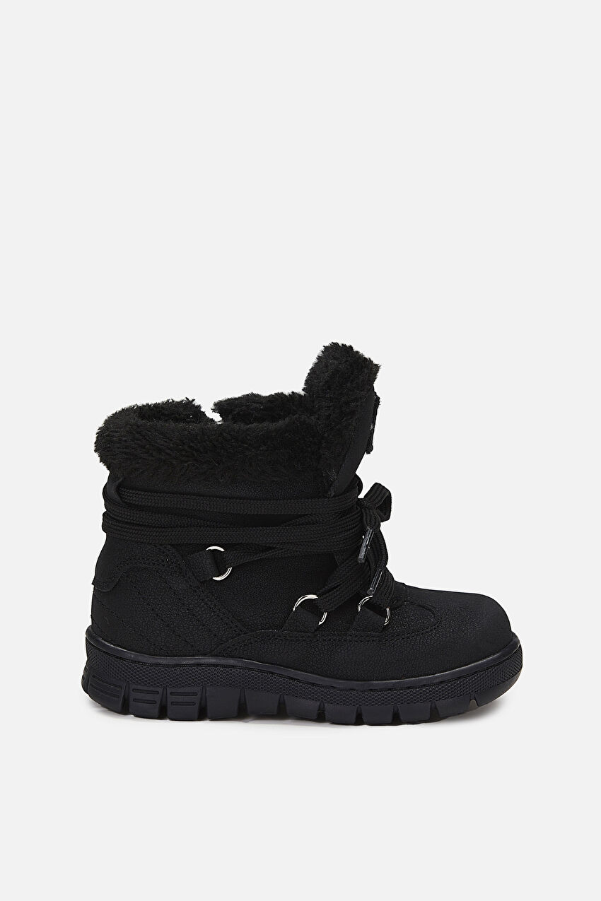 Vicco Kappa Kürklü Kız Bebek Siyah Bot