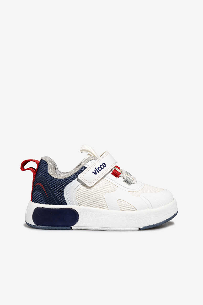 Vicco Babil Işıklı Erkek Bebek Beyaz/Lacivert Sneaker