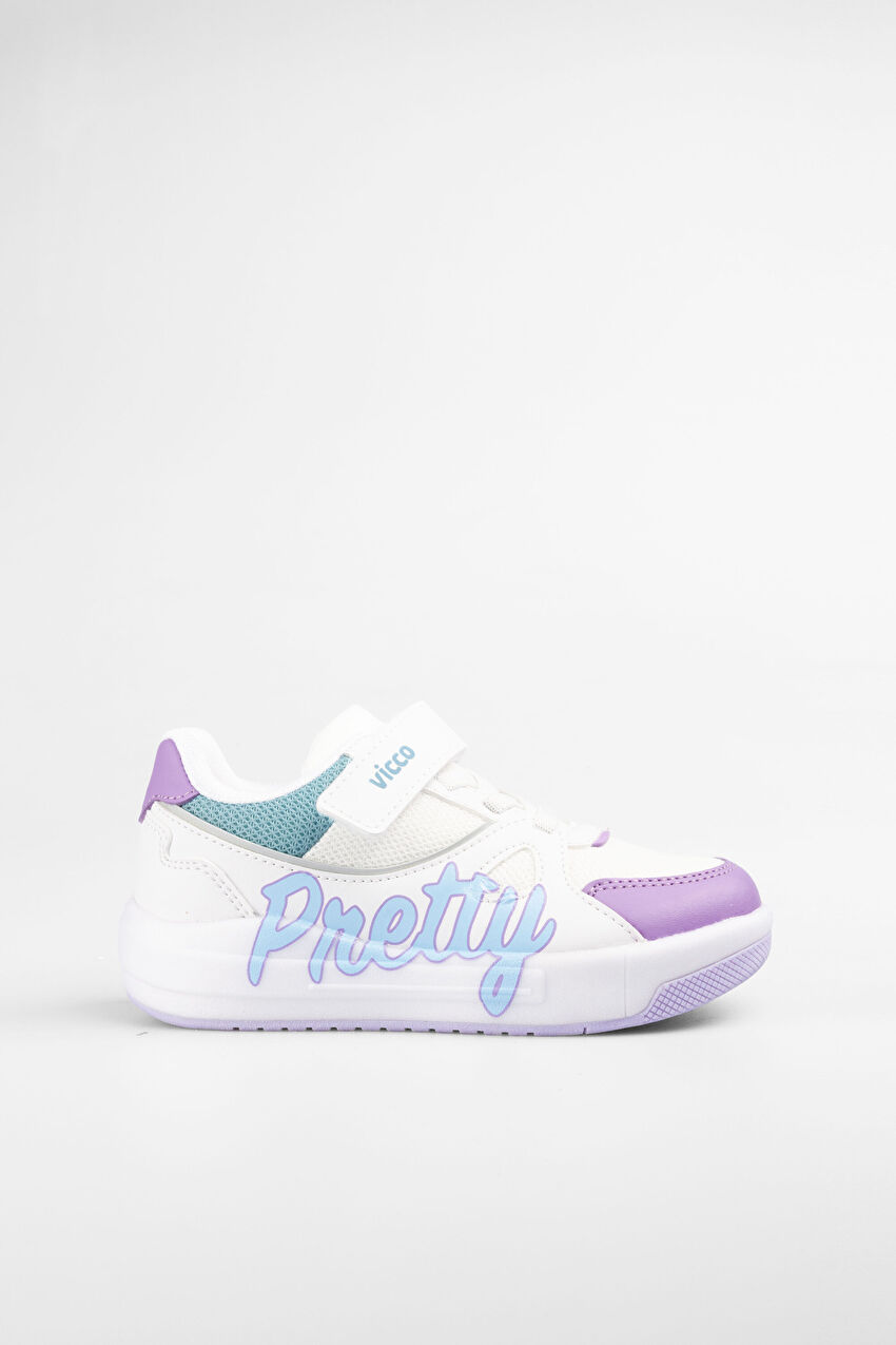 Vicco Pretty Işıklı Kız Bebek Beyaz Sneaker
