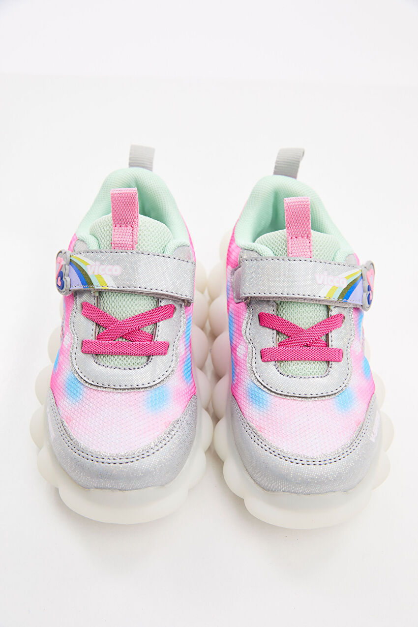 Vicco Balloon Işıklı Kız Bebek Gümüş Spor Ayakkabı