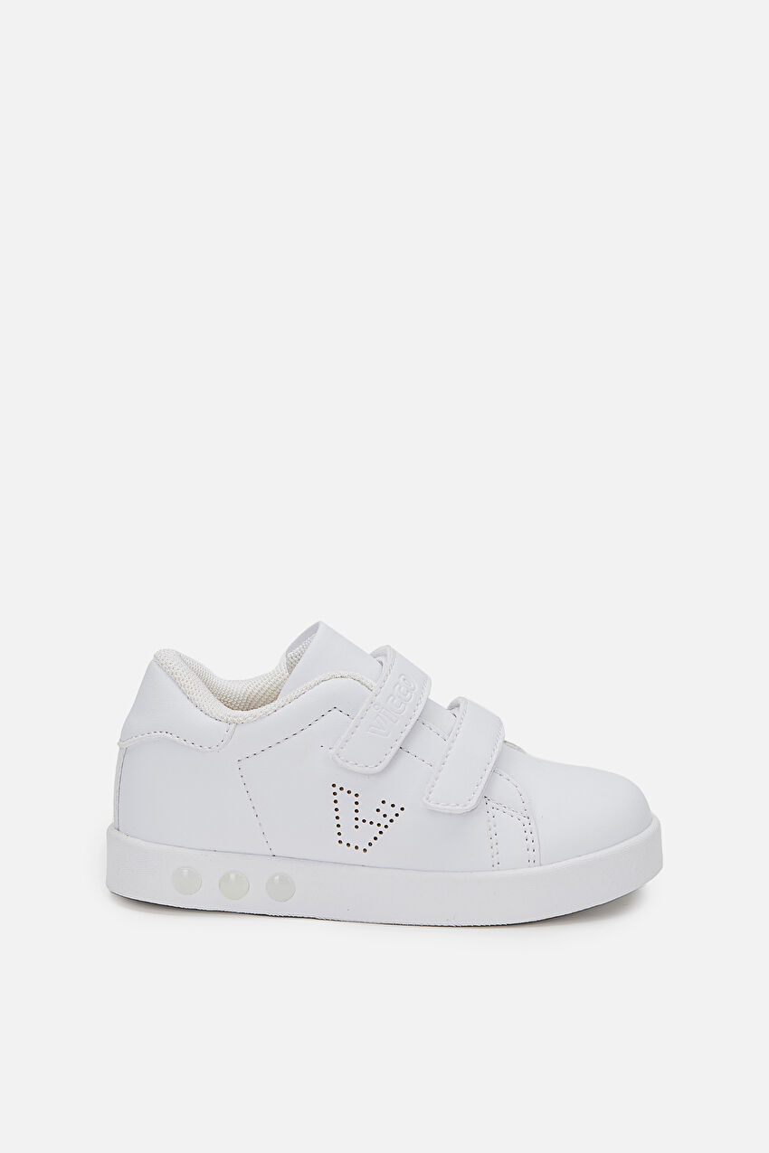 Vicco Oyo Işıklı Unisex Okul Öncesi Beyaz Sneaker