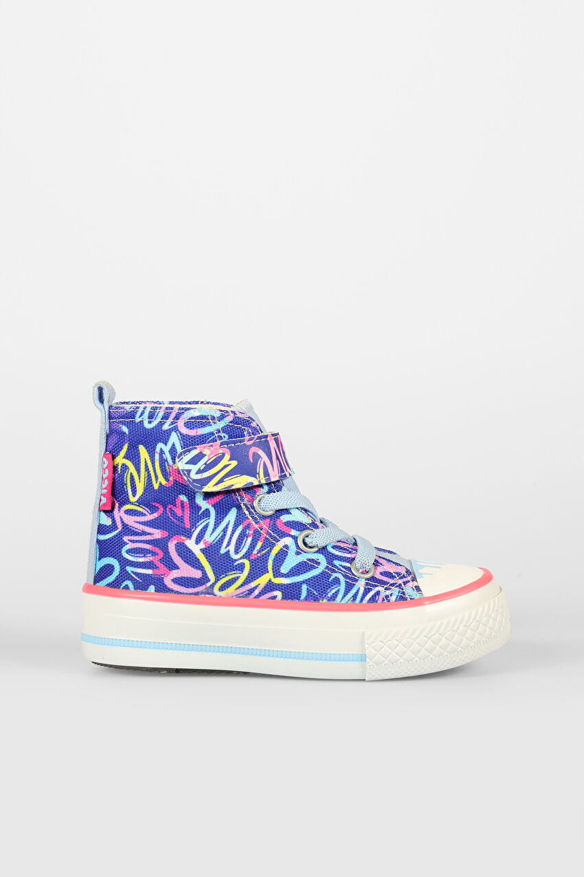 Vicco Ada Desenli Unisex Okul Öncesi Lacivert Sneaker