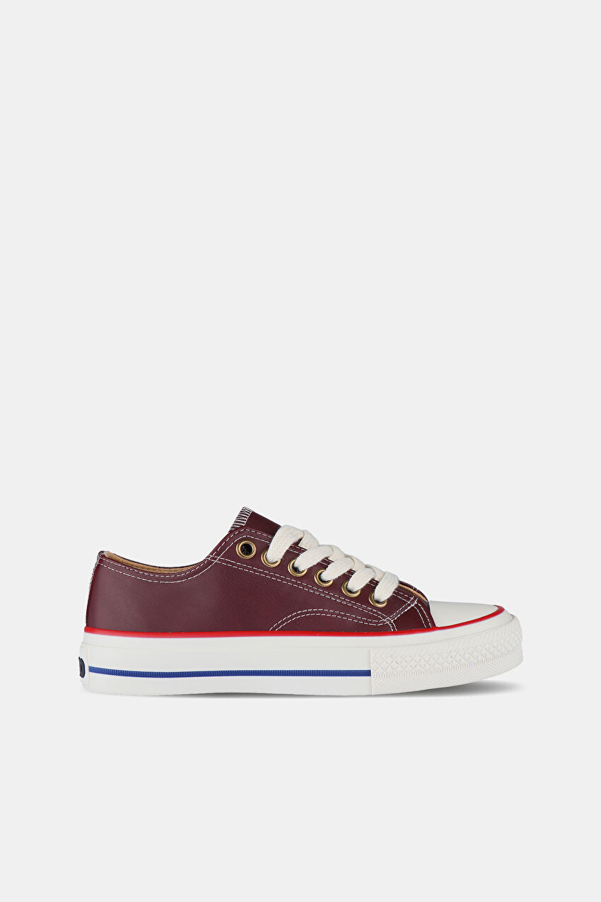 Vicco Navar Basic Unisex Genç Bordo Sneaker