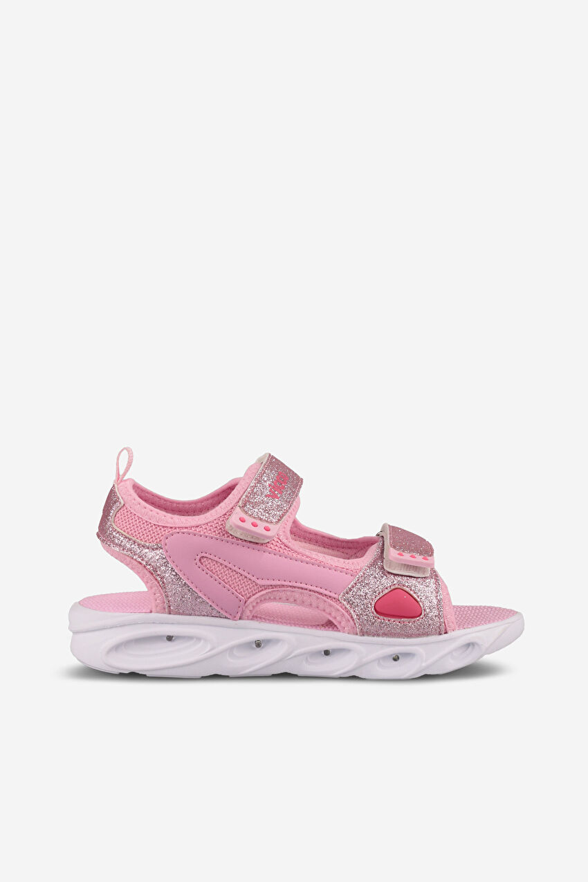 Vicco Roy Işıklı Kız Çocuk Pembe Sandalet